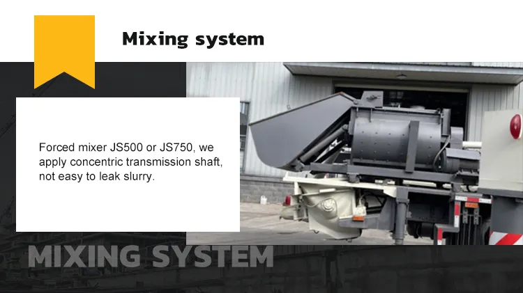 Concrete Boom Pump Mixer Truck Cement Mixer Pumping Mobile Truck Pump