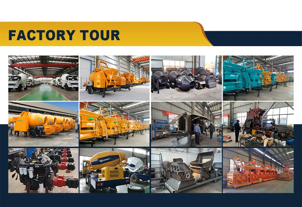 Hamac Hbt15 Electric Mobile Concrete Mixer with Pump in Ghana Price