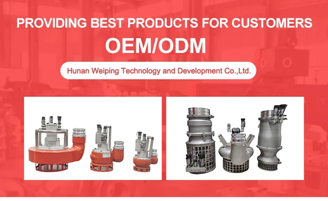 4 Inch High Head Portable Hydraulic Slurry Pump Submersible Pump on Sale