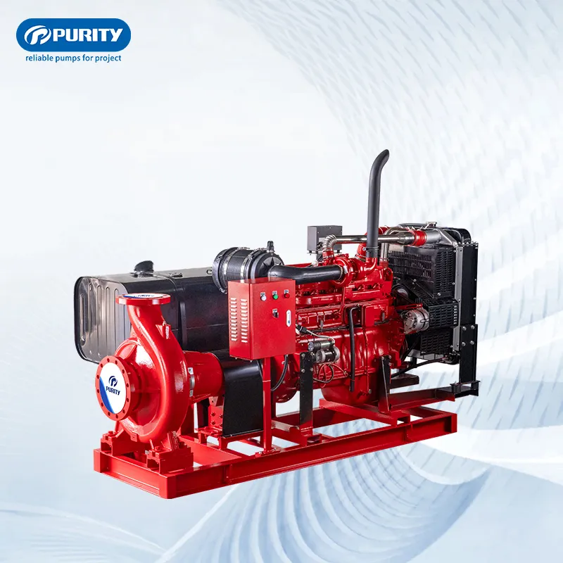 Purity 950gpm Diesel Driven Fire Fighting Water Pump Set for Emergency