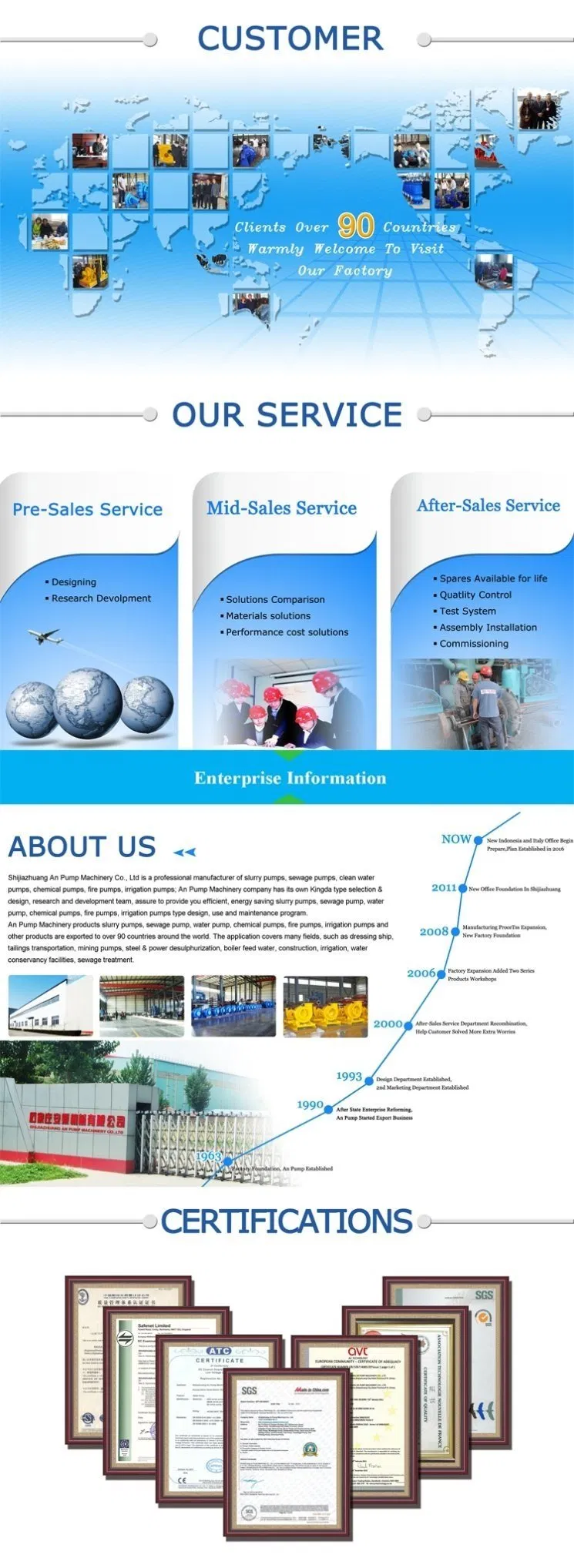 Direct Sale High Quality Cantilever Clear Water Fire Pump