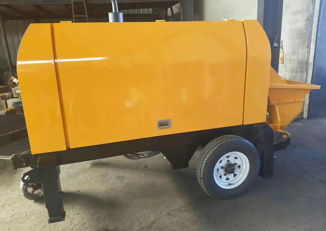 Portable Mobile Diesel Electric Trailer Mounted Mini Concrete Transfer Pump for Construction Projects
