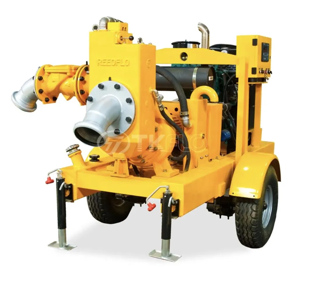 Movable Emergency Flood Control Diesel Engine Self-Priming Water Well Point Dewatering Pump