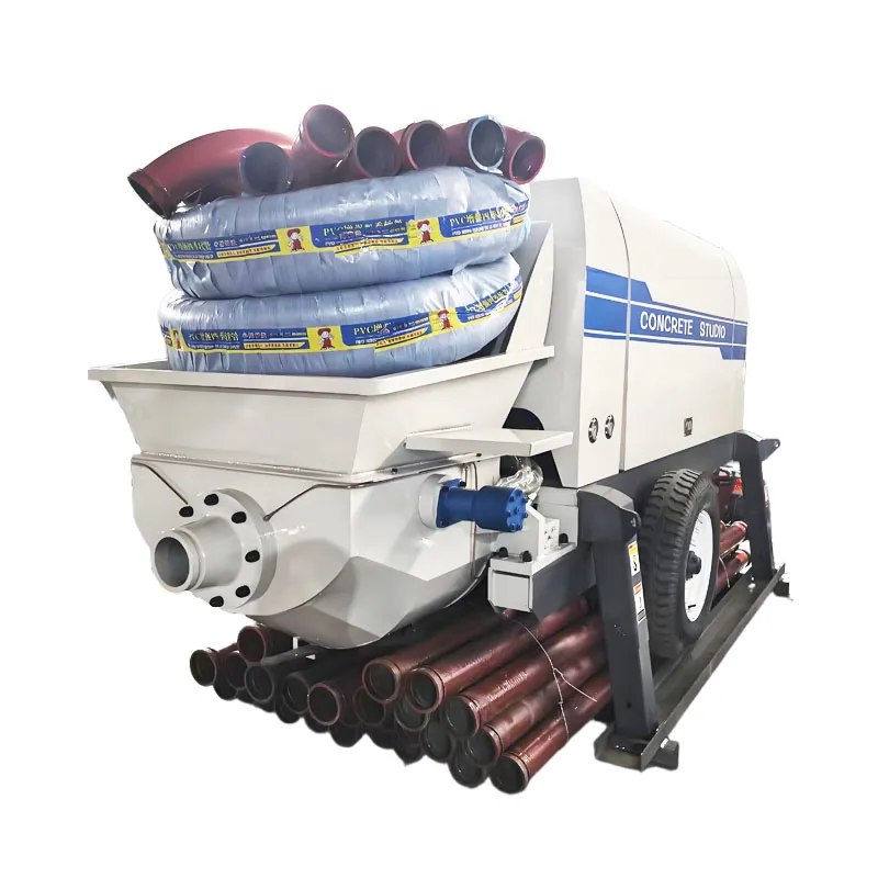 Wholesale Small Mini Portable Trailer-Mounted 45kw Concrete Pump for Large Construction Sites