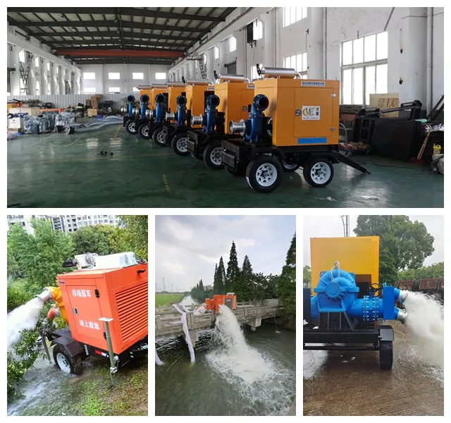 Flood Control Emergency Irrigation Trailer Fire Control Pump