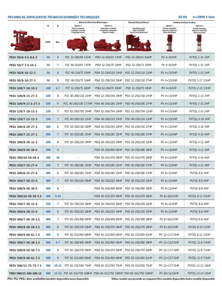 Edj Fire Fighting System with Electric Diesel Jockey Pump with Controller