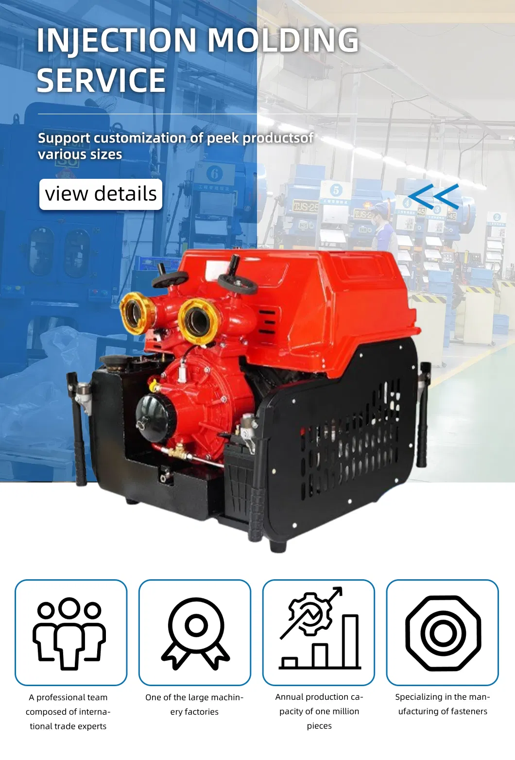 High-Quality Firefighters' Emergency Rescue Tools - Gasoline Engine Portable Fire Pump