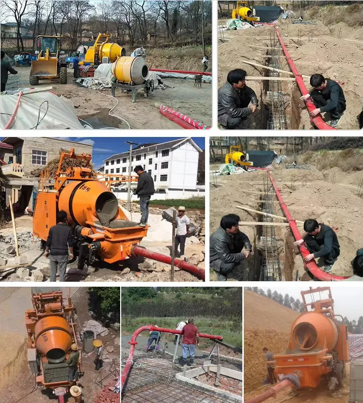 Portable Diesel Concrete Mixer with Pump Cement Mixing Machine Concrete Mixer Truck
