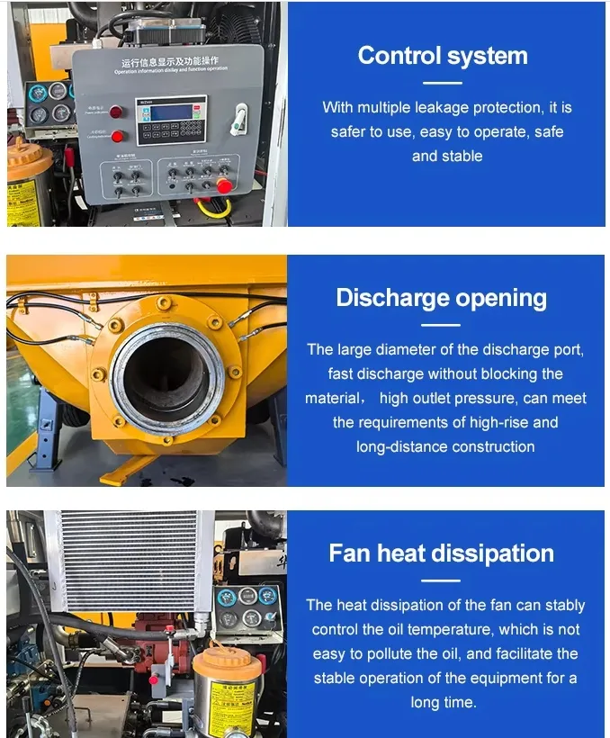 Portable Diesel Concrete Mixer with Pump Cement Mixing Machine Concrete Mixer Truck