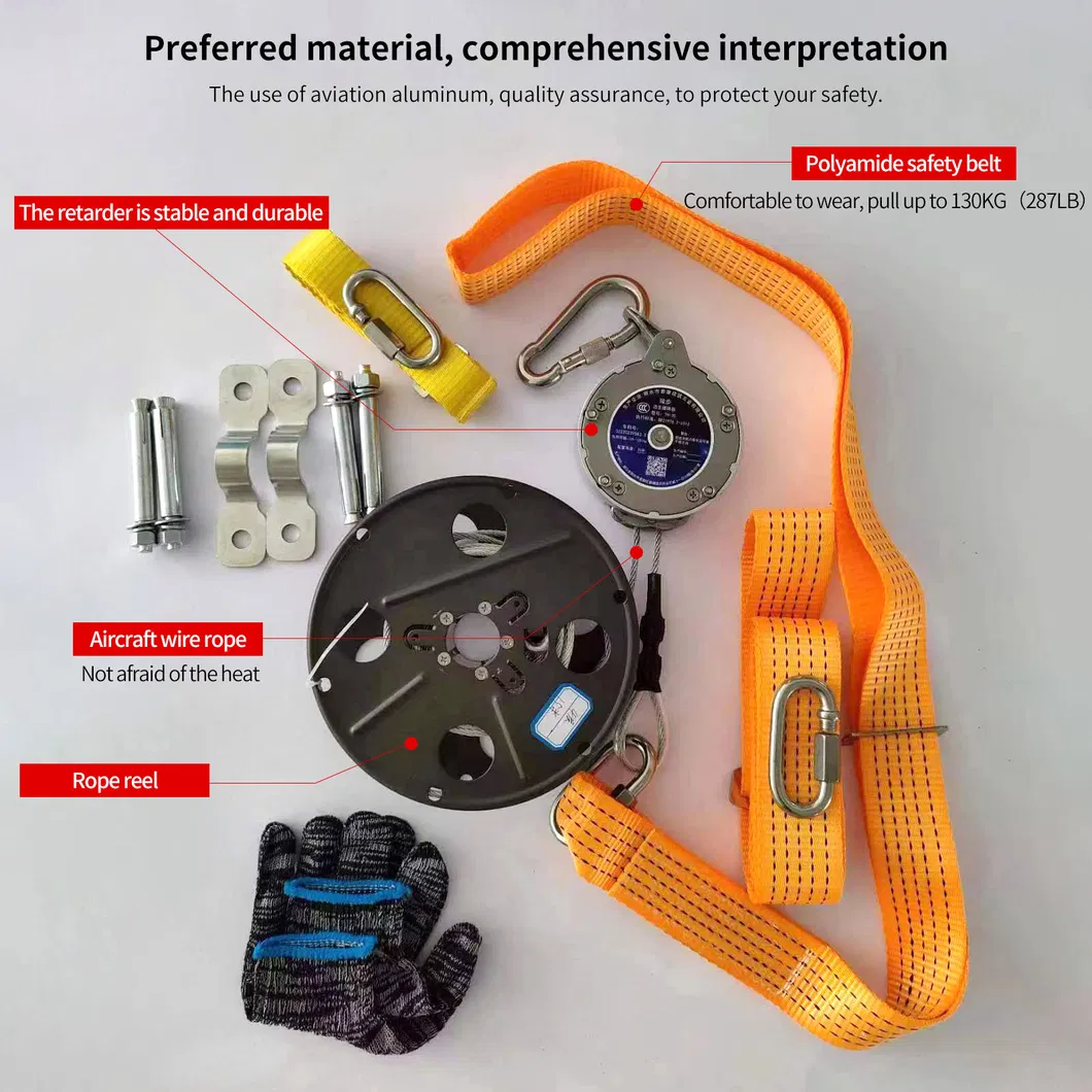 High-Rise Fire Rescue Equipment with Lifeline Rope