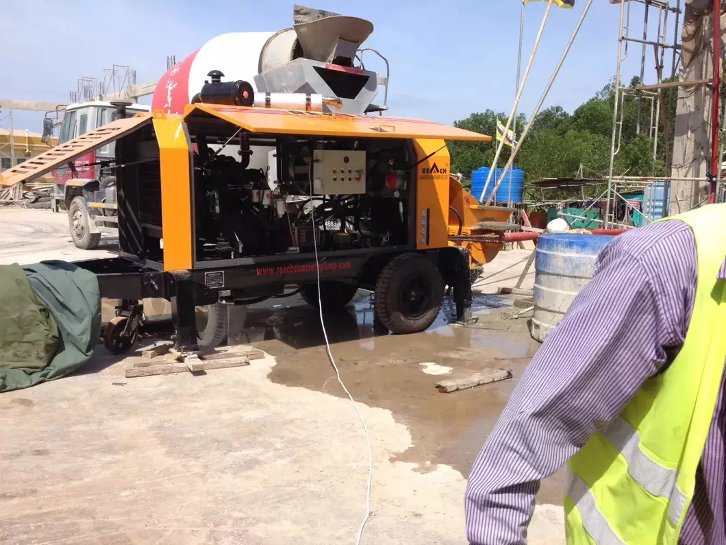 Mobile Hydraulic Trailer Mounted Concrete Pump Machine Diesel Engine Concrete Stationary Pumps for Sale