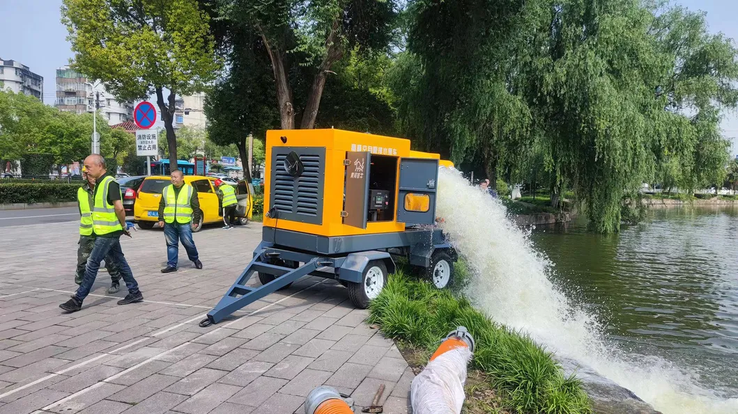 Flexible Use of Mobile Internal Combustion Engine Driven Vacuum Assisted Basement Drainage Pump