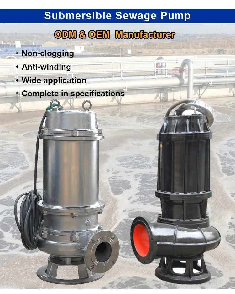Portable Submersible Drainage Pump for Sewage Emergency Water Removal