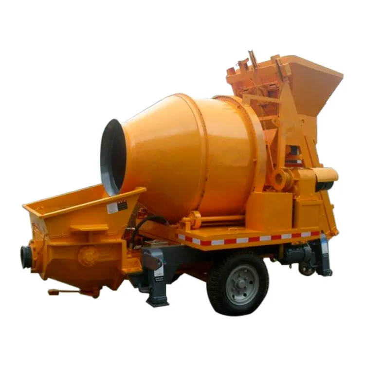 Small Mortar Spraying Machine Concrete Mixer Construction Machinery Electric Diesel Engine Mobile Portable Trailer Mounted Concrete Pump for Sale
