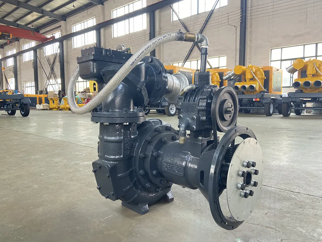 Portable Flood Prevention and Drainage Diesel Engine Self Suction Pump, Horizontal Large Displacement Drainage Pump