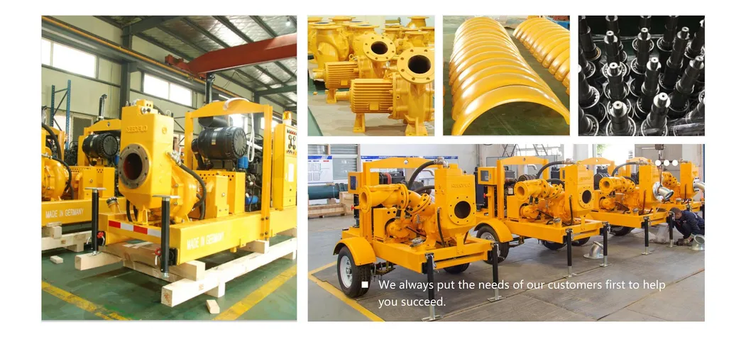 Movable Emergency Flood Control Diesel Engine Self-Priming Water Well Point Dewatering Pump