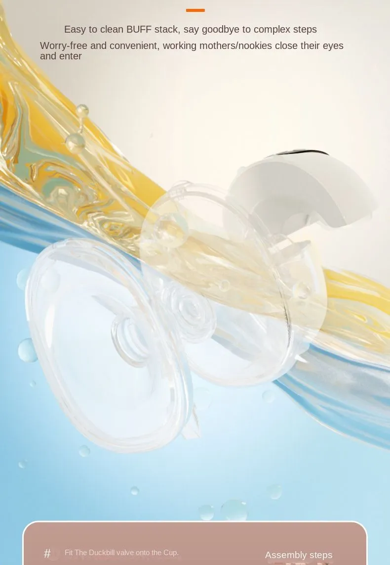 New Wearable Electric Breast Pump, Integrated Lactation Aid for Mothers Storage in PU Bag Package Portable Breastmilk Extrator