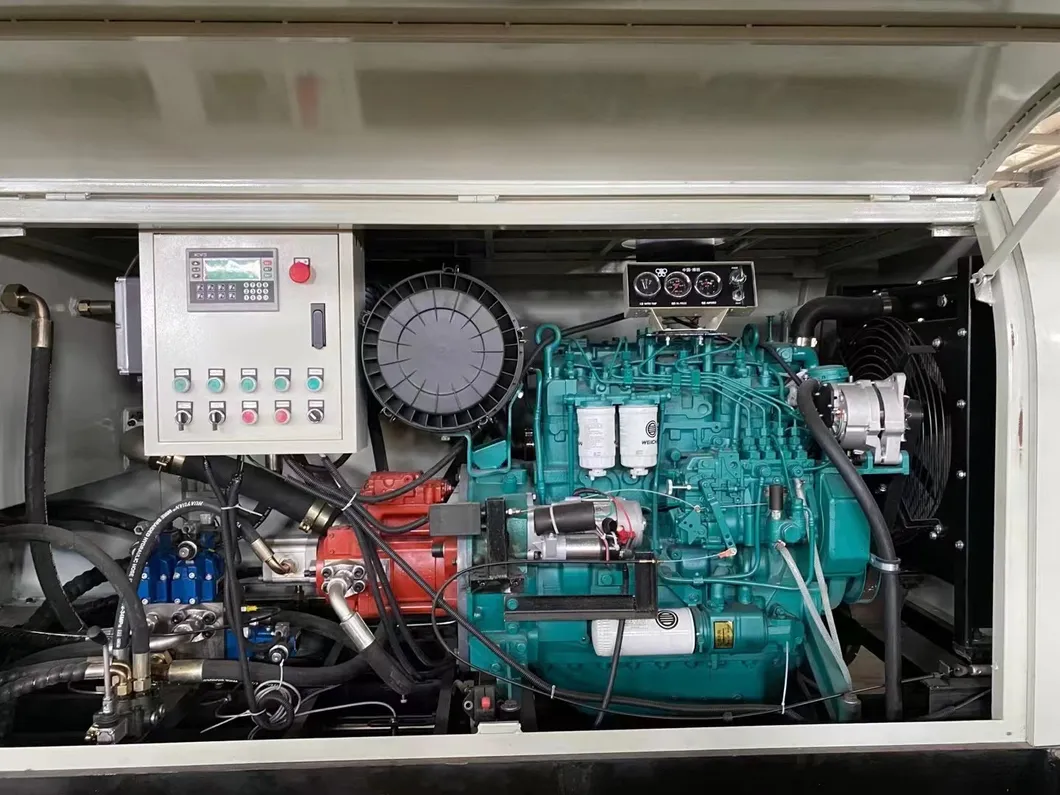 Trailer Mounted Mobile Concrete Pump for Conveying Concrete Function Mini Portable Concrete Pump for Community Construction