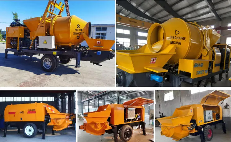 Portable Diesel Concrete Mixer with Pump Cement Mixing Machine Concrete Mixer Truck