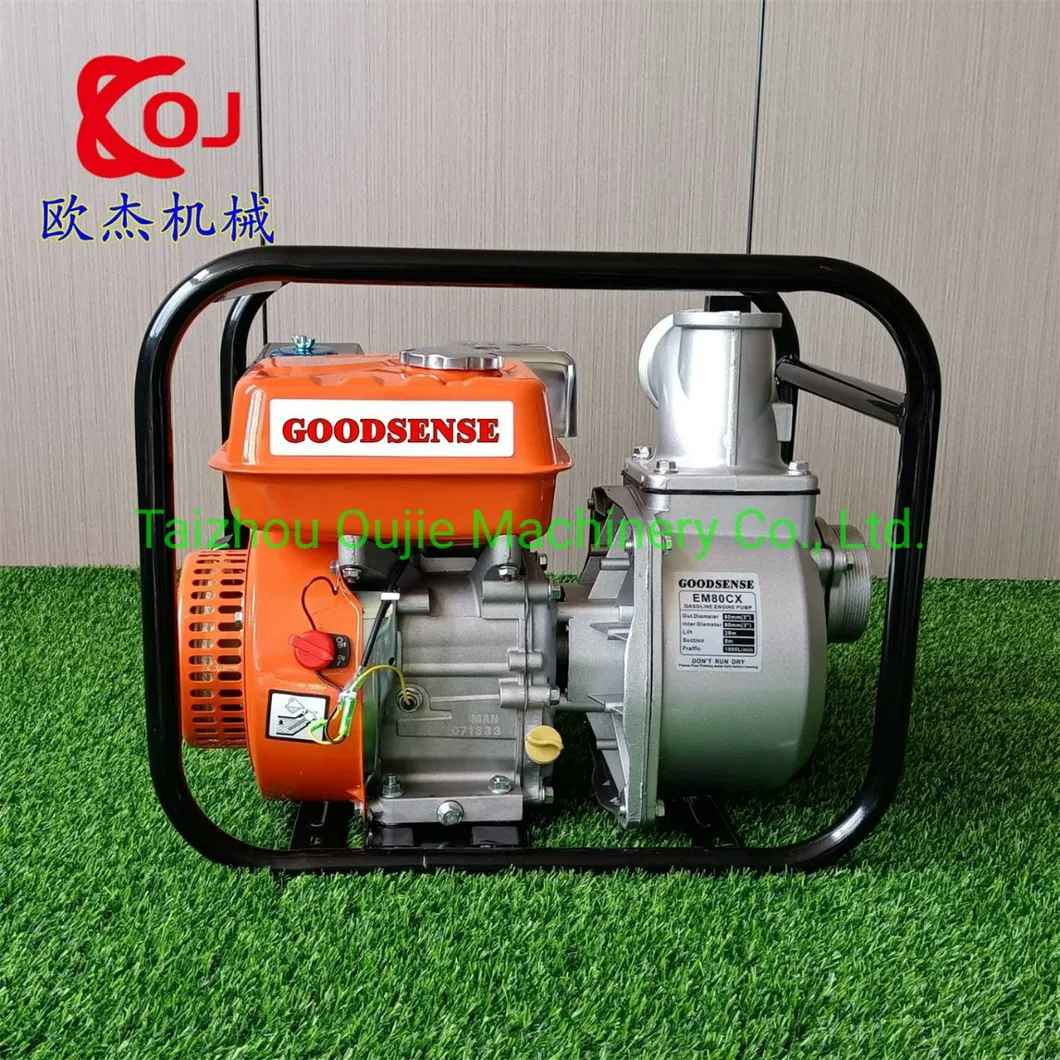 Wp20 6.5HP 2 Inch Portable Gasoline Water Pump Set for Irrigation From Oujie Company