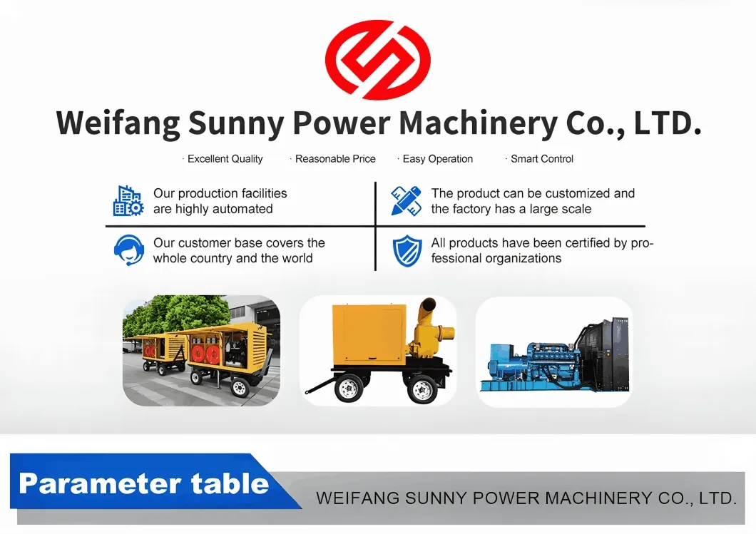 Good Quality High Vacuum Mobile Diesel Diesel Water Pump with High Flow