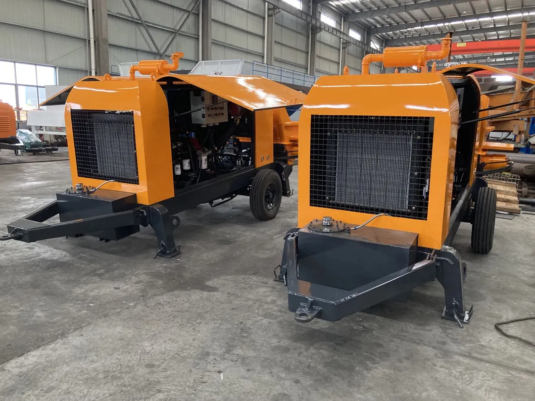 Mobile Hydraulic Trailer Mounted Concrete Pump Machine Diesel Engine Concrete Stationary Pumps for Sale