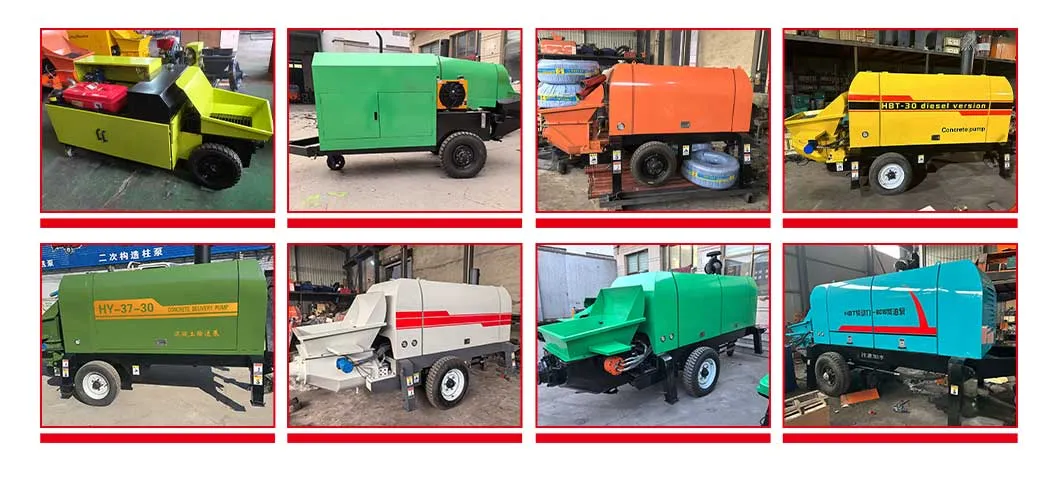 Portable Mobile Diesel Electric Trailer Mounted Mini Concrete Transfer Pump for Construction Projects