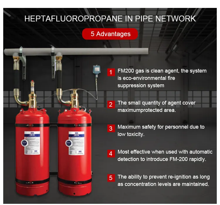 Automatically Fire Fighting Equipment FM200, with Online Technical Design and FM 200 Installation Guide