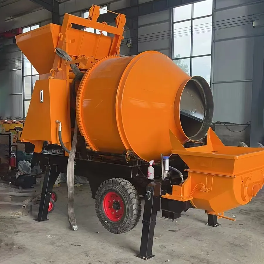 Mobile Compact Plunger Cement Concrete Pump for Road Slab Leveling Work