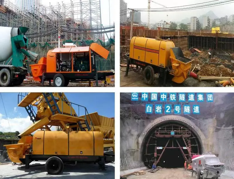 Mobile Hydraulic Trailer Mounted Concrete Pump Machine Diesel Engine Concrete Stationary Pumps for Sale
