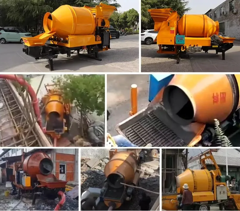 Portable Diesel Concrete Mixer with Pump Cement Mixing Machine Concrete Mixer Truck