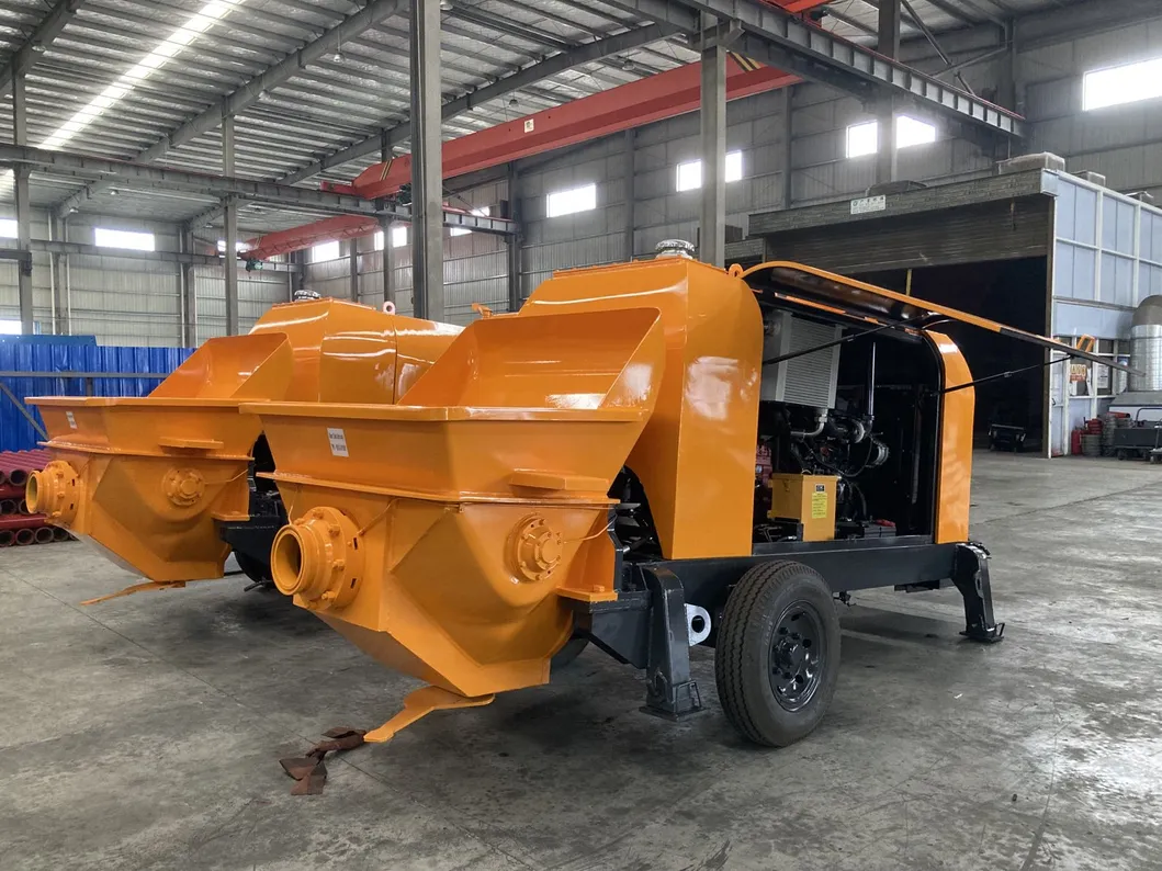 Mobile Hydraulic Trailer Mounted Concrete Pump Machine Diesel Engine Concrete Stationary Pumps for Sale