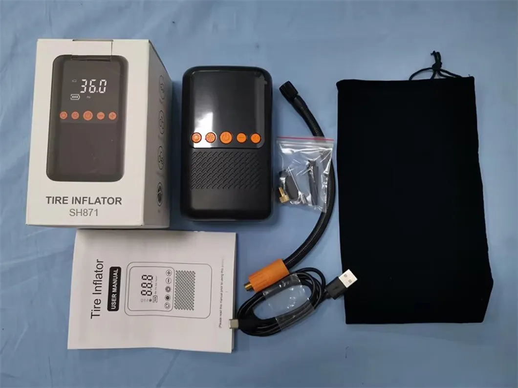 Rechargeable Portable 50W Tire Air Pump