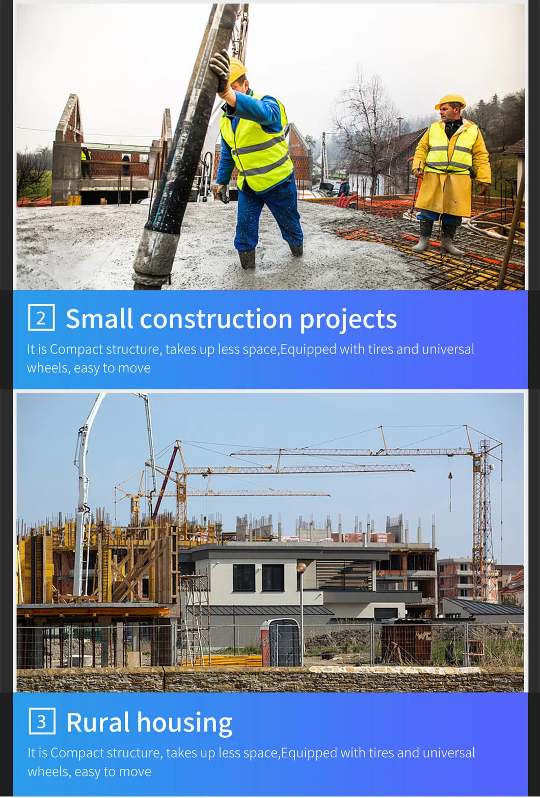 Portable Electric Mini Concrete Pump for Construction and Foundation Pouring