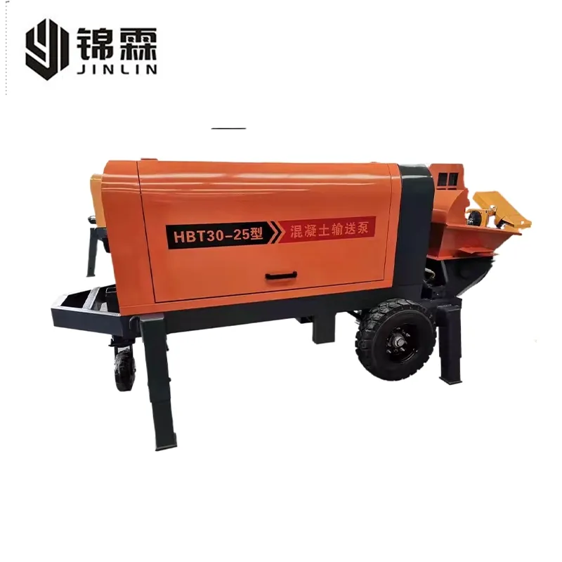 Portable Concrete Transfer Pump Diesel-Powered Concrete Transfer Pump