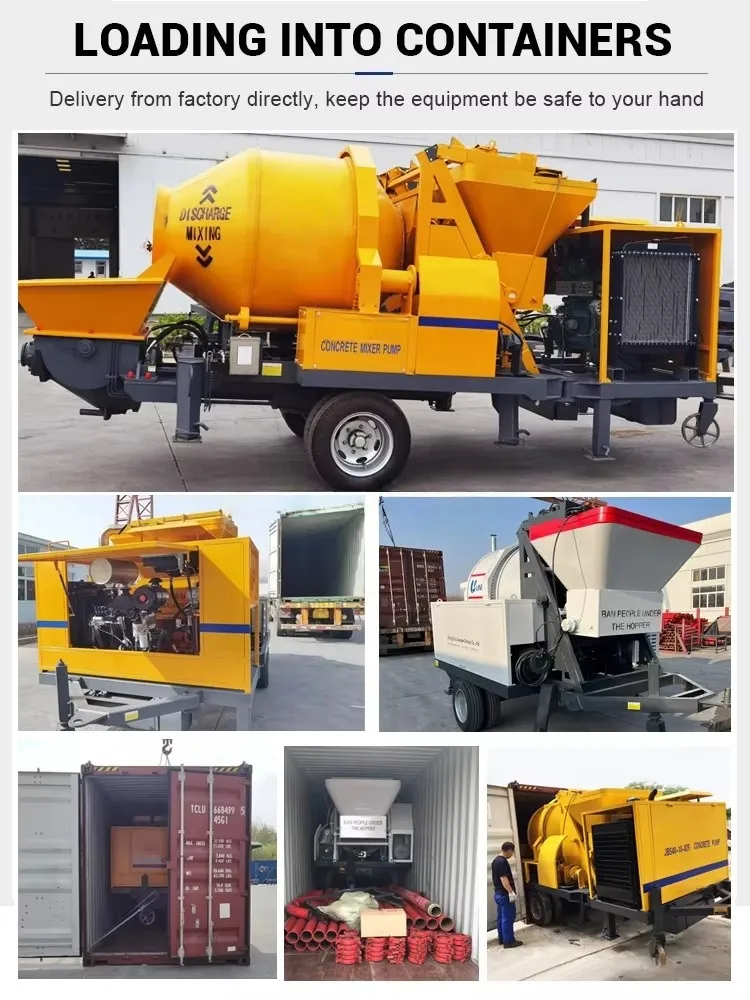 Portable Diesel Concrete Mixer with Pump Cement Mixing Machine Concrete Mixer Truck