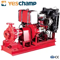 High Efficiency Fire Fighting Set with High Pressure Electric Diesel Multistage Pump