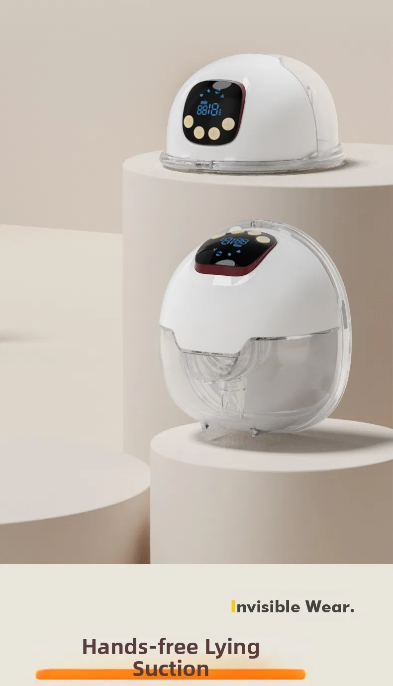 New Wearable Electric Breast Pump, Integrated Lactation Aid for Mothers Storage in PU Bag Package Portable Breastmilk Extrator