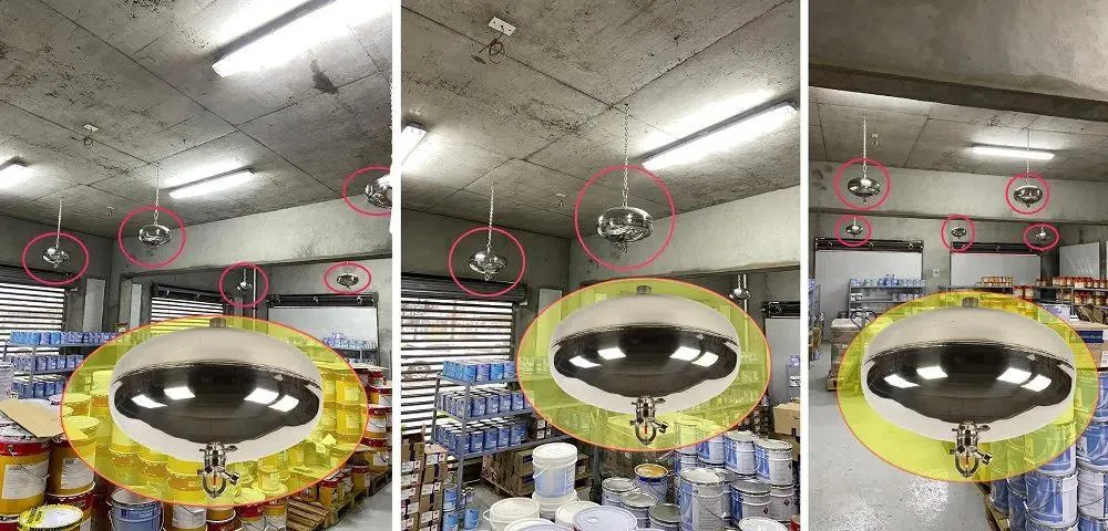 Fire Safety Equipment Affixed to Walls