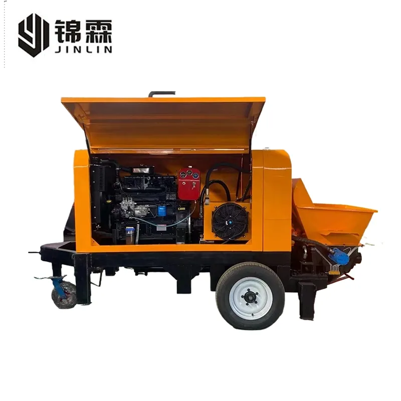 Portable Concrete Transfer Pump Diesel-Powered Concrete Transfer Pump