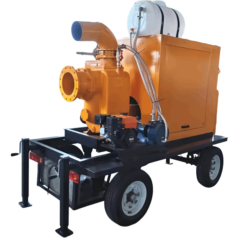 Good Quality High Vacuum Mobile Diesel Diesel Water Pump with High Flow