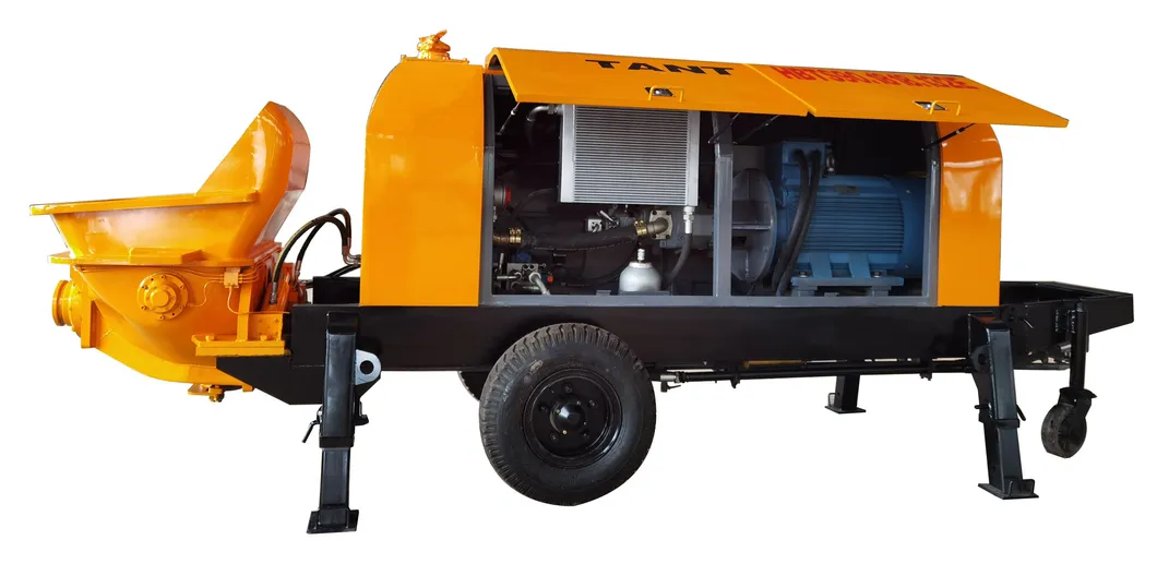 Mobile Hydraulic Trailer Mounted Concrete Pump Machine Diesel Engine Concrete Stationary Pumps for Sale