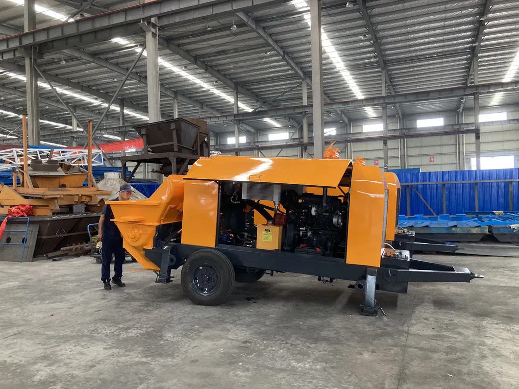 Mobile Hydraulic Trailer Mounted Concrete Pump Machine Diesel Engine Concrete Stationary Pumps for Sale
