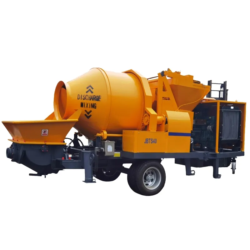 Jbts40 Diesel Mobile Concrete Mixer Pump Machine Reliable Performance for Construction