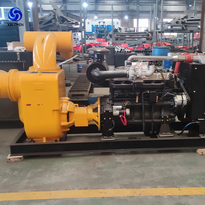 Factory Direct Sales 4 6 8 Inch Portable Mobile Farm Irrigation Diesel Engine Water Pump