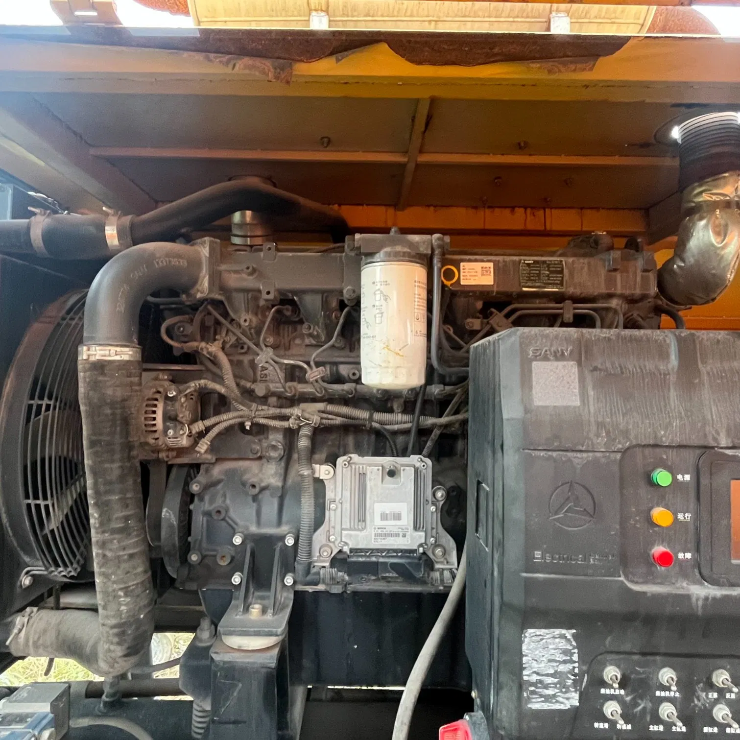 Used Sanny Diesel Trailer Conctrete Pump Hbt8018c-5 85m3/H Trailer Pump with Brand New Condition Small Concrete Pump Mini Concrete Pump Portable Concrete Pump