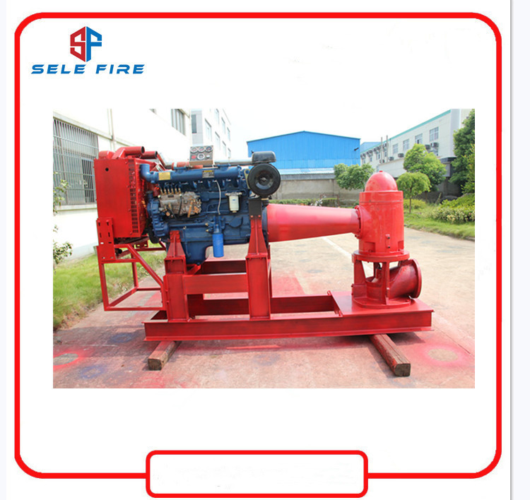 UL Listed FM Approved Engine Driven Diesel Vertical Turbine Centrifugal Fire Pump, High Capacity Vertical Diesel Fire Fighting Water Sump Pump