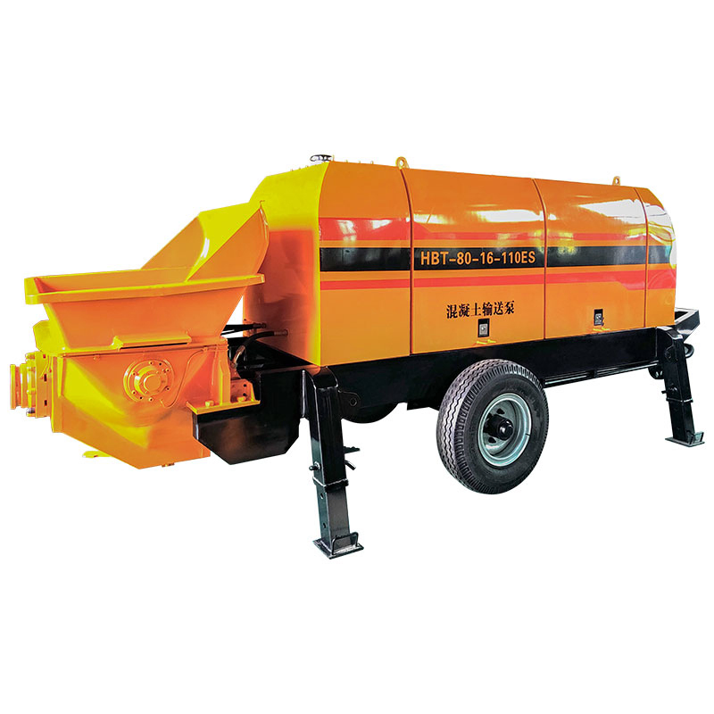 Small Mortar Spraying Machine Concrete Mixer Construction Machinery Electric Diesel Engine Mobile Portable Trailer Mounted Concrete Pump for Sale