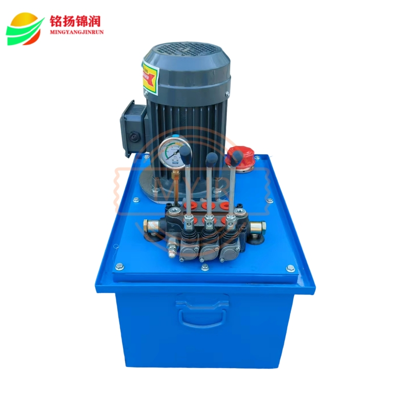Custom Auto Manual Valve Mobile Hydraulic Station Oil Power Pump Hydraulic