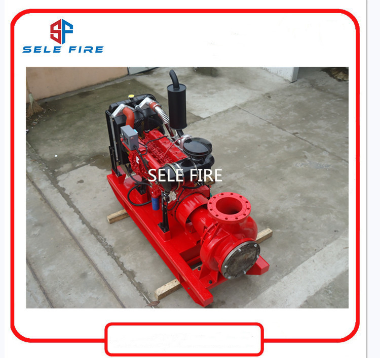 UL/FM Approved Fire Fighting System Diesel Engine Driven Centrifugal End Suction Fire Pump, Nfpa Listed Fire Fighting Equipment Diesel Fire Water Pump UL/FM